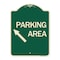 Signmission Parking Area Up Left Arrow Symbol Heavy-Gauge Aluminum Architectural Sign, 24" x 18", G-1824-24614 A-DES-G-1824-24614 - alternate 1